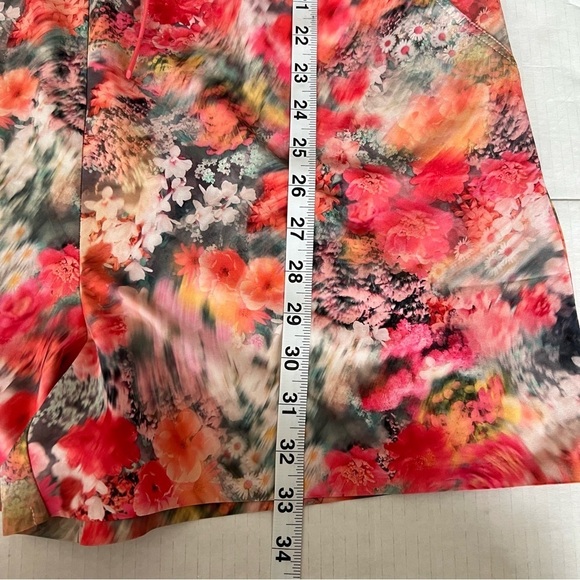 Athleta One Piece Renewed Bloom Pink Floral Drawstring Marlow Romper SZ Small - Picture 16 of 16